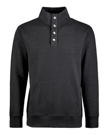 J. America Men's Ripple Fleece Snap Sweatshirt 8708A