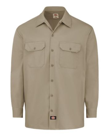 Dickies Men's Heavyweight Cotton Long Sleeve Shirt 5549