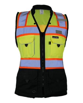 Kishigo Women's Premium Black Series® Heavy Duty Surveyors Vest S50215022