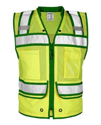 Kishigo Men's Color Contrast High Performance Surveyors Vest S5042-5046