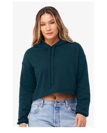 BELLA + CANVAS Women's Crop Hoodie Sweatshirt 7502