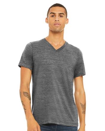 BELLA + CANVAS Unisex Textured Jersey V-Neck Tee 3655C