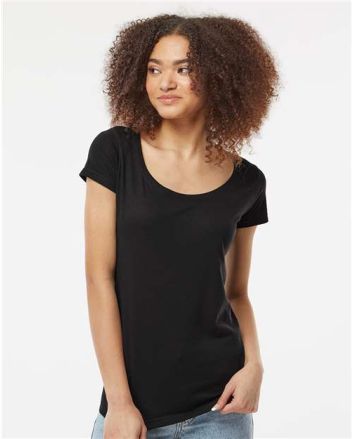Tultex Women's Poly-Rich Scoop Neck T-Shirt 243M