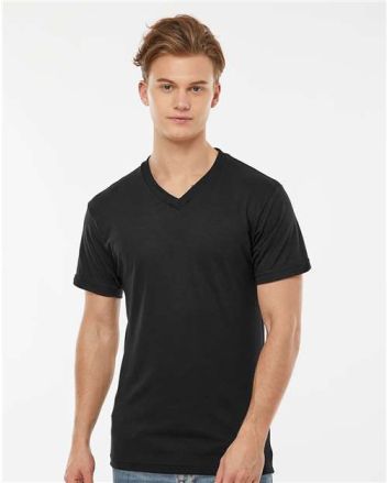Tultex Men's Poly-Rich V-Neck T-Shirt 207M