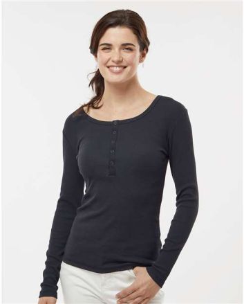 Boxercraft Women's Harper Long Sleeve Henley BW2402