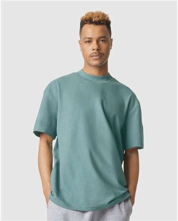 American Apparel Unisex Pique Mock Neck Tee 1PQ