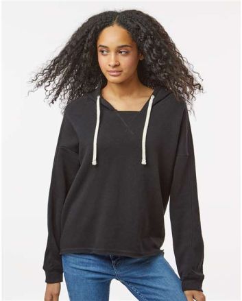 MV Sport Women's Angel Fleece Crop Hooded Sweatshirt W23101