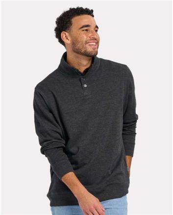 Boxercraft Men's French Terry Button Pullover BM5209