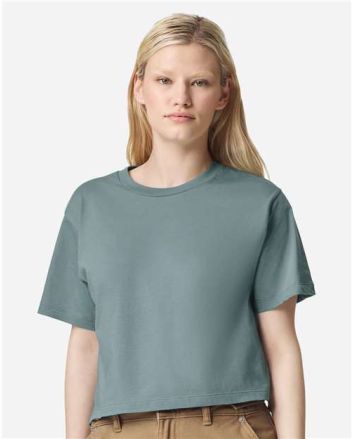 American Apparel Women's Fine Jersey Mid-Length Boxy Tee 102A
