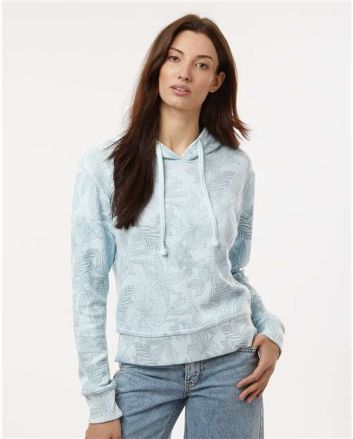 MV Sport Women's Maddie Floral Print Hooded Sweatshirt W24105