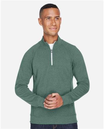 J. America Men's Triblend Quarter-Zip Sweatshirt 8869J