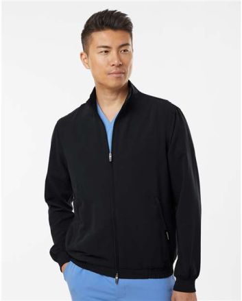 Jaanuu Men's Wolfe Everyday Full-Zip 6-Pocket Scrub Jacket M60001