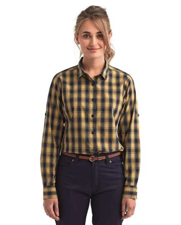 Artisan Collection by Reprime Women's Mulligan Check Cotton Dress Shirt RP350