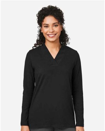 Devon & Jones Women's Raleigh Shawl Collar Knit Top DP121W