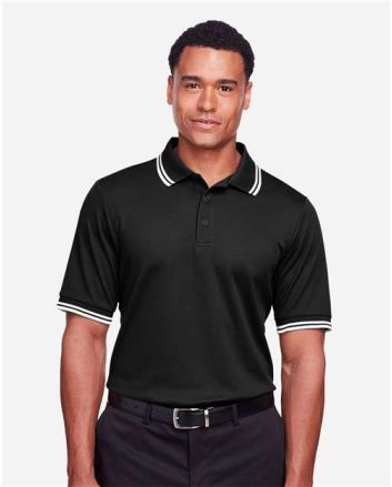 Devon & Jones Men's CrownLux Performance® Plaited Tipped Polo DG20C