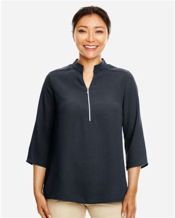 Devon & Jones Women's Perfect Fit™  Three-Quarter Sleeve Crepe Tunic DP611W