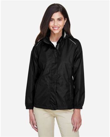 CORE365 Women's Climate Seam-Sealed Lightweight Variegated Ripstop Jacket 78185
