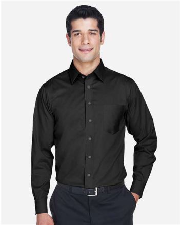 Devon & Jones Men's Tall Crown Collection® Solid Stretch Twill Woven Dress Shirt DG530T