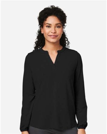 Devon & Jones Women's Raleigh Half-Placket Knit Top DP122W