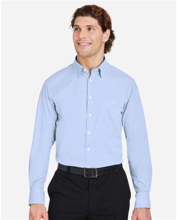 Devon & Jones Men's CrownLux Performance® Microstripe Dress Shirt DG537