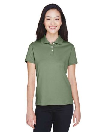 Devon & Jones Women's Perfect Pima Interlock Polo D140SW