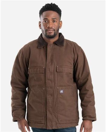 Berne Apparel Men's Highland Washed Chore Jacket CH377