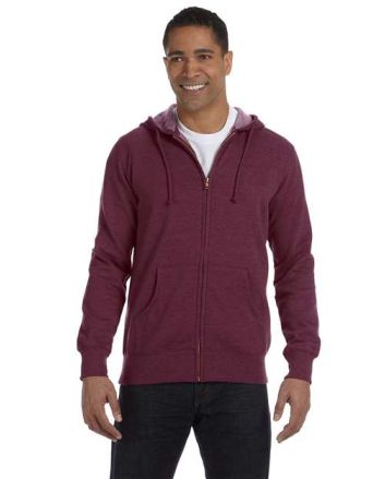 econscious Unisex Heathered Full-Zip Hooded Sweatshirt EC5680