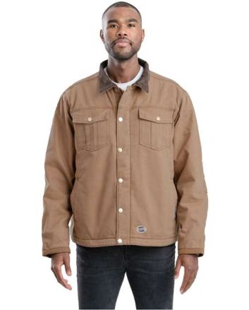 Berne Apparel Men's Tall Vintage Washed Sherpa-Lined Work Jacket J58T