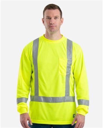 Berne Apparel Men's Tall Hi-Vis Class 3 Performance T-Shirt HVK013T