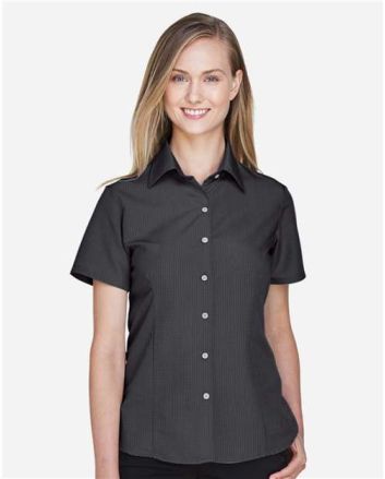 Harriton Women's Barbados Textured Camp Shirt M560W