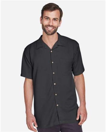 Harriton Men's Bahama Cord Camp Shirt M570