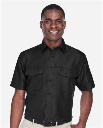 Harriton Men's Key West Short Sleeve Performance Staff Shirt M580