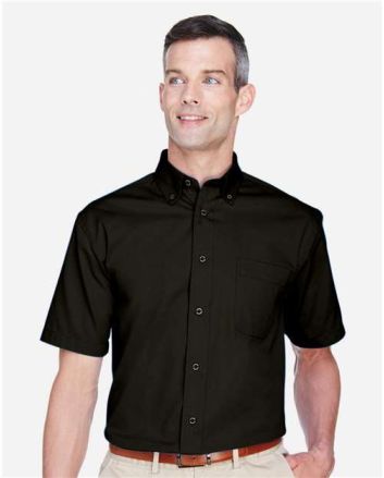 Harriton Men's Easy Blend™ Twill Dress Shirt with Stain-Release M500S