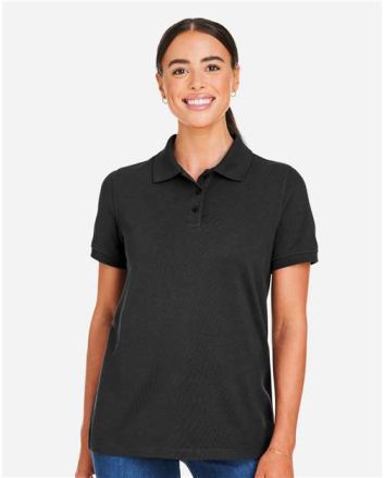 Harriton Women's Valiant Cotton Snag Protect Polo M205W