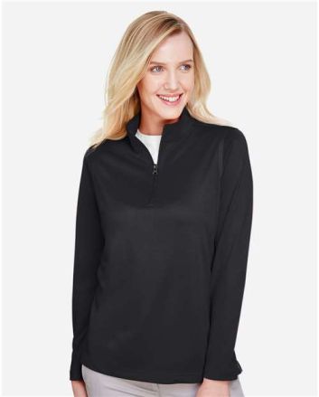Harriton Women's Advantage Snag Protection Plus Quarter-Zip Pullover M748W