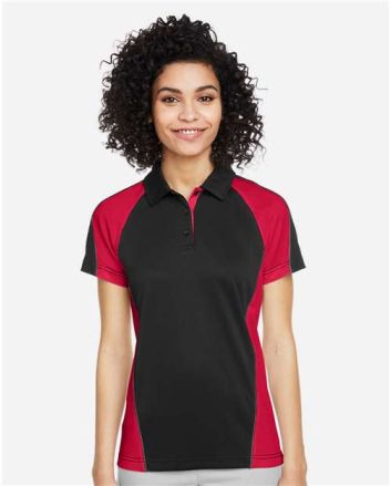 Harriton Women's Advantage Snag Protection Plus IL Colorblock Polo M385W