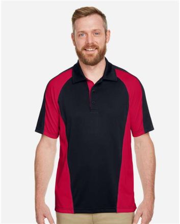Harriton Men's Advantage Snag Protection Plus IL Colorblock Polo M385