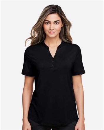 North End Women's JAQ Snap-Up Stretch Performance Polo NE100W