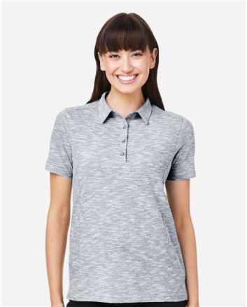North End Women's Eclipse Jacquard Polo NE115W