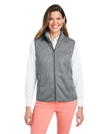 vineyard vines Women's Mountain Sweater Fleece Vest O001411