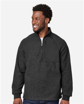 North End Men's Aura Sweater Fleece Quarter-Zip Pullover NE713