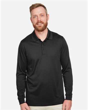 Harriton Men's Tall Advantage Long Sleeve Snag Protection Plus IL Polo M348LT