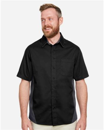 Harriton Men's Tall Flash IL Colorblock Shirt M586T