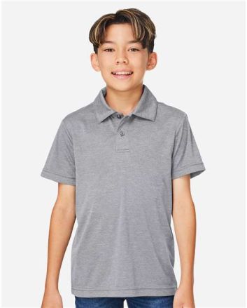 Team 365 Youth Zone Sonic Heather Performance Polo TT51HY