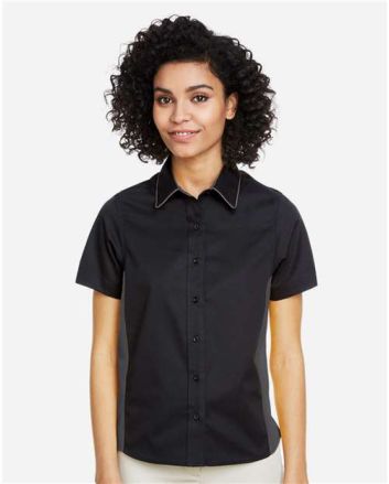 Harriton Women's Flash IL Colorblock Shirt M586W