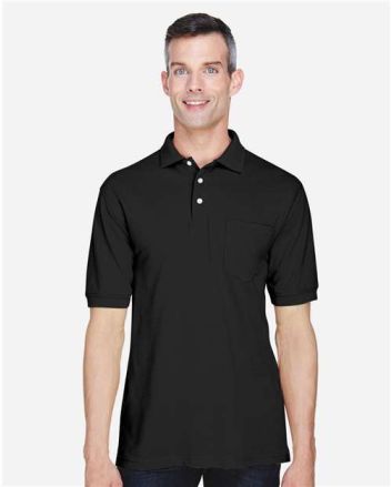 Harriton Men's Easy Blend™ Polo with Pocket M265P