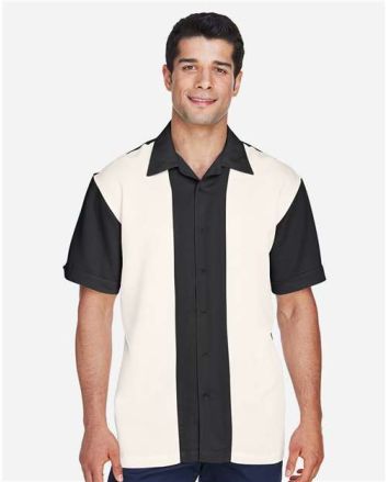 Harriton Men's Two-Tone Camp Shirt M575