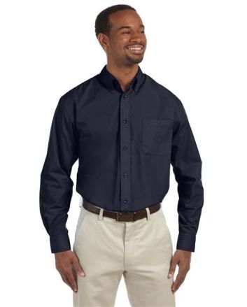 Harriton Men's Tall Essential Poplin M510T