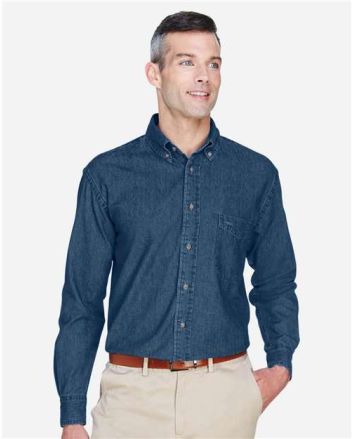 Harriton Men's Tall Denim Shirt M550T