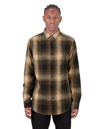Shaka Wear Unisex Plaid Flannel Overshirt SHHFS